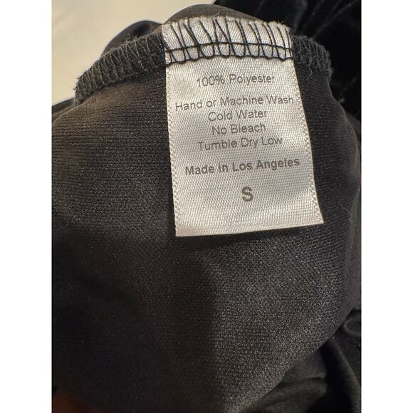 Lucy In The Sky Giana Black Velvet Maxi Dress Small - Picture 9 of 9